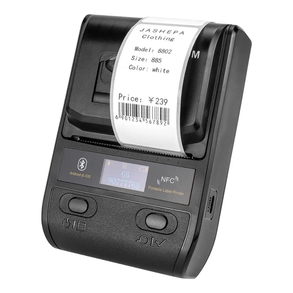 NETUM 58mm Label Maker Nešiojamų 80mm Bluetooth Terminis Etikečių Spausdintuvas su Įkraunama Baterija Suderinama su 