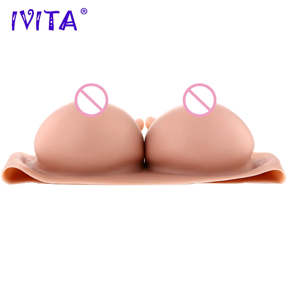 IVITA 3300g Realus Mados Silikoninių Krūtų Formos Dirbtinių Silikono Fake Boobs Už Crossdresser Transseksualų Stipriklis Shemale