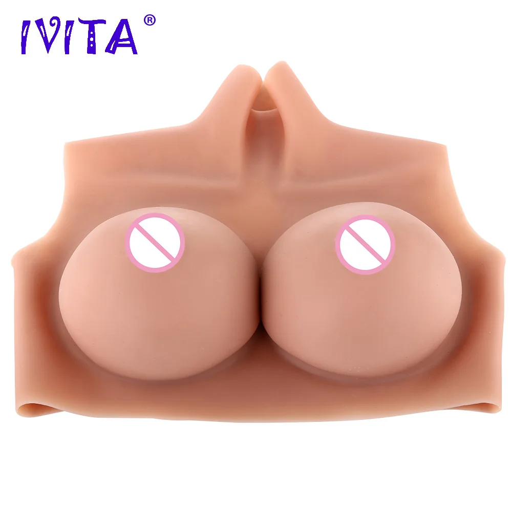 IVITA 3300g Realus Mados Silikoninių Krūtų Formos Dirbtinių Silikono Fake Boobs Už Crossdresser Transseksualų Stipriklis Shemale