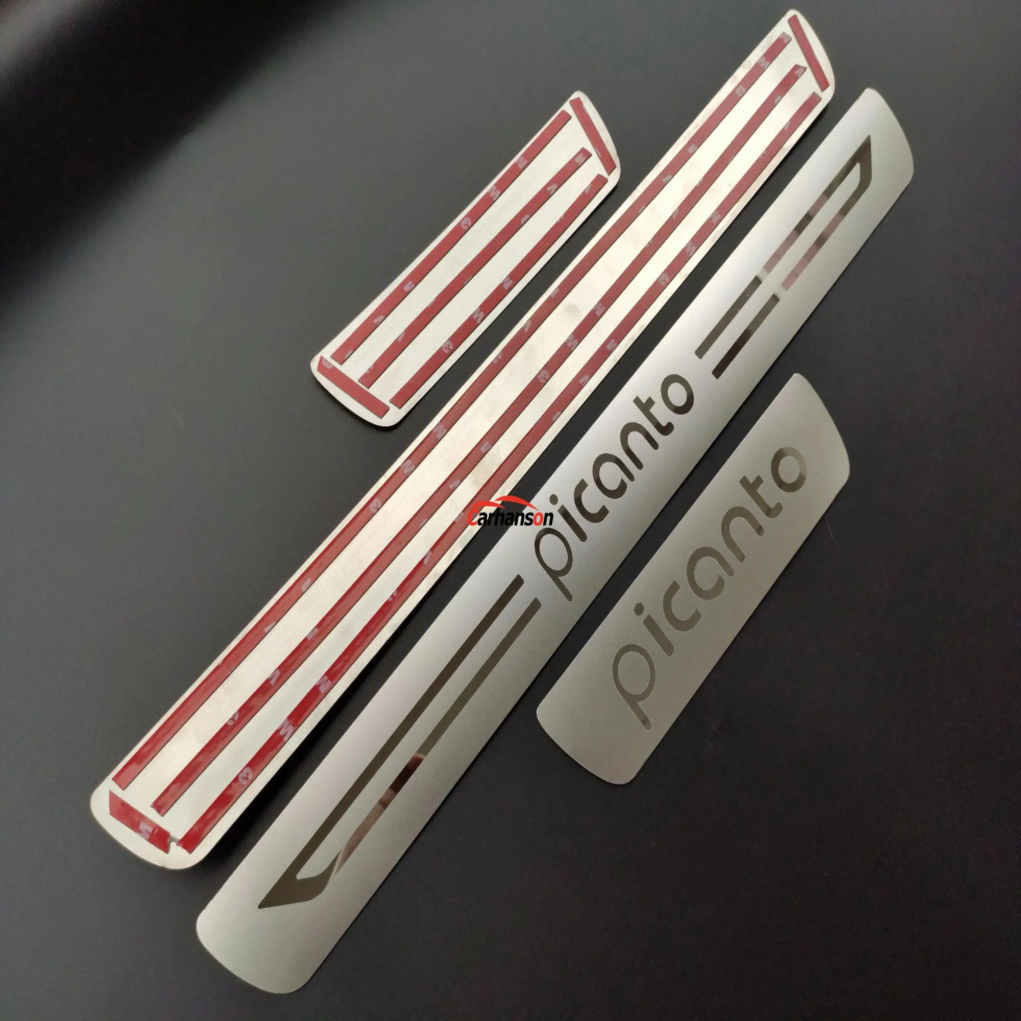 Dėl Kia Picanto xline X Gt line Auto Reikmenys, Nerūdijančio Plieno Durų slenksčio Apdaila Stiliaus Automobilių Nusitrinti Guard Juostelės 2013 2017 2019