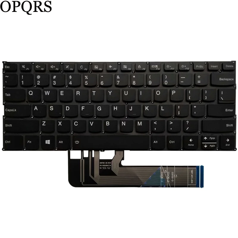 Naujas JAV nešiojamojo kompiuterio Klaviatūra Lenovo Jogos 530-14 530-14ARR 530-14IKB JAV black/juoda klaviatūra Su apšvietimu