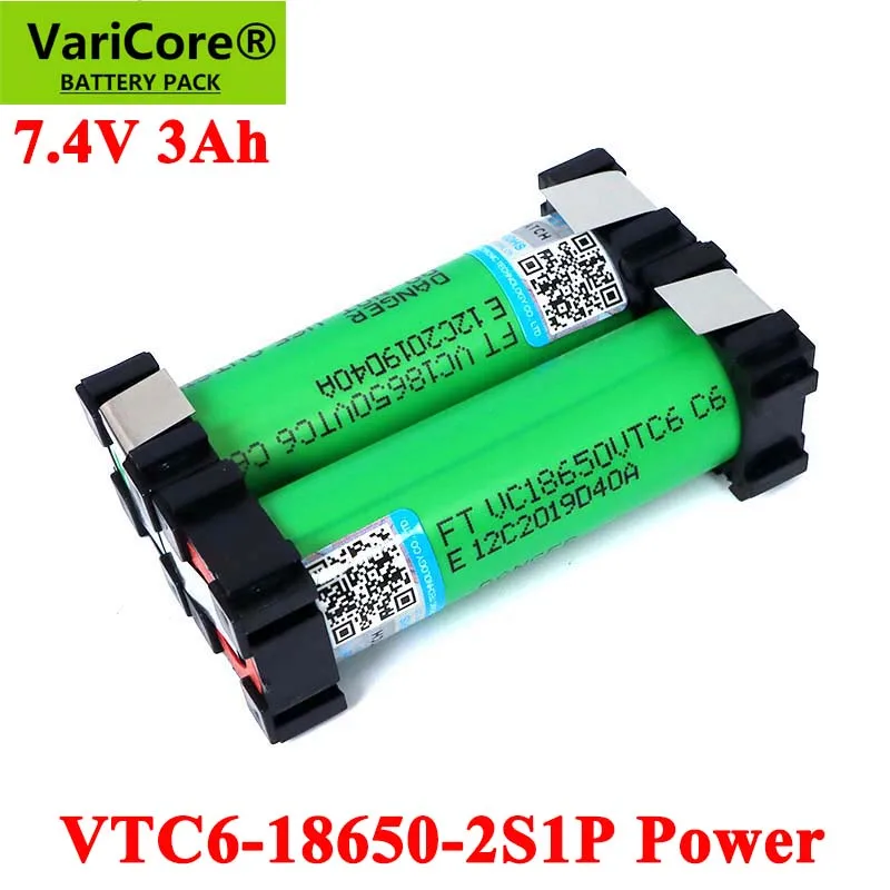 VariCore 5V/7.4 V 18650 VTC6 2S1P 3000mAh 20 amperų belaidžio Atsuktuvas baterijas 