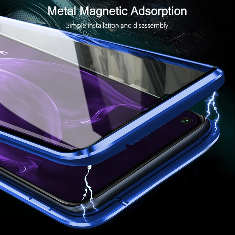 360 Dvipusis Stiklo Byloje Dėl Garbės 20 Lite Atveju 2020 M. Magnetinės Metalo Galinio Dangtelio Huawei Honor 20 Šviesos 20Lite Coque 6.15