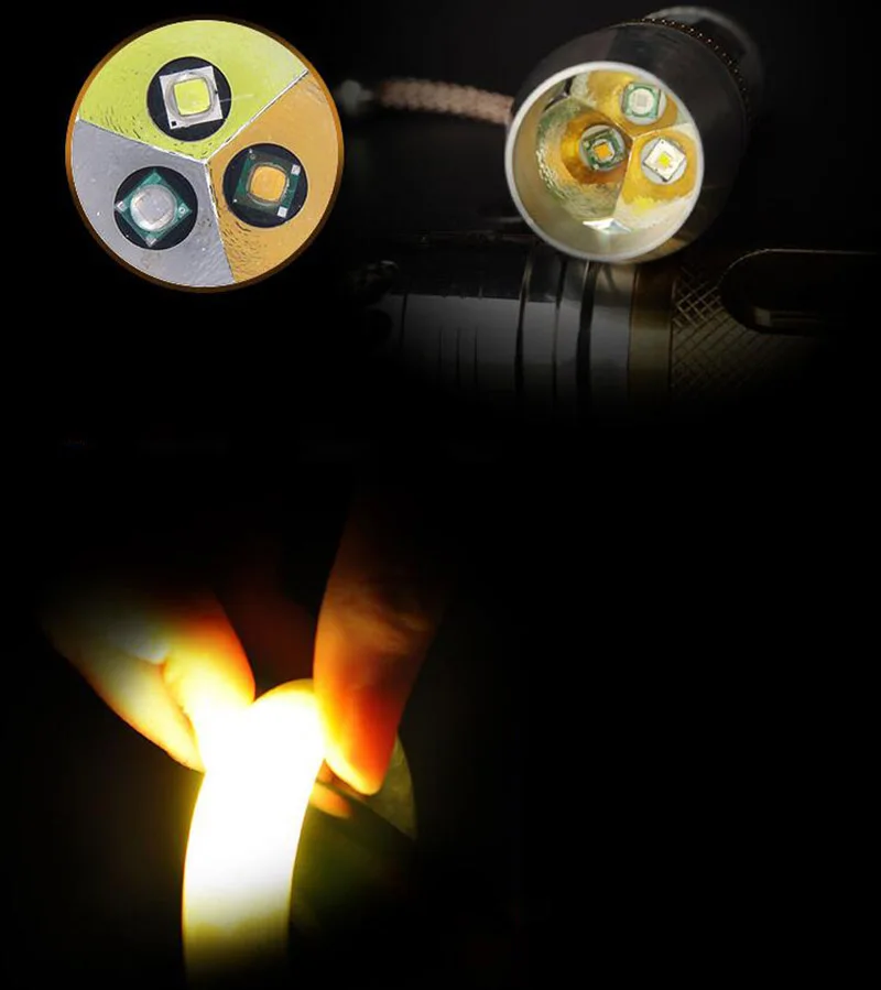 3 in 1 žibintuvėlis UV Ultravioletiniai 365nm balta geltona šviesa papuošalai jade akmuo aptikimo Lempos didelis galingas 