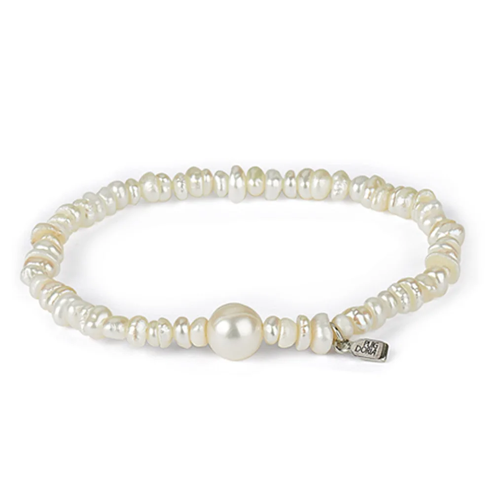 Apyrankės, papuošalų komplektas, perlų karoliai ir auskarai-natūralūs gėlo vandens dirbtiniu būdu išaugintų perlų papuošalai-dovana moters
