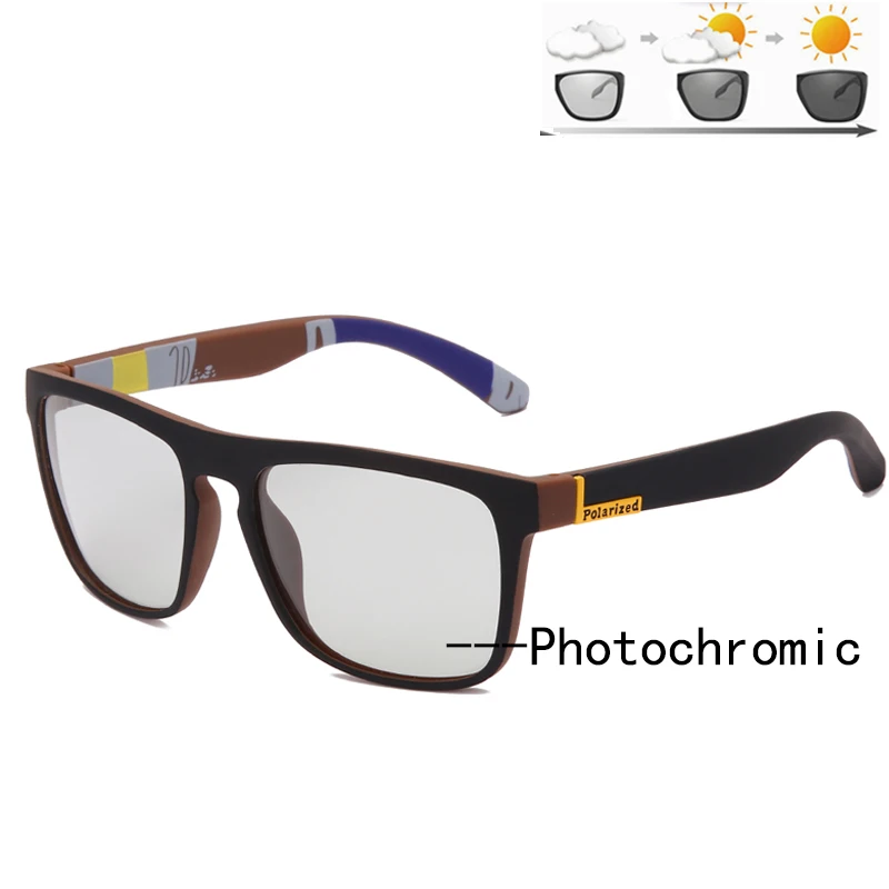 Naujas Poliarizuota Photochromic Akiniai nuo saulės Prekės ženklo Dizainas Vyrų Vairavimo keičia Spalvą Saulės akiniai Naktinio Matymo Anti-Glare Vairavimo Akiniai
