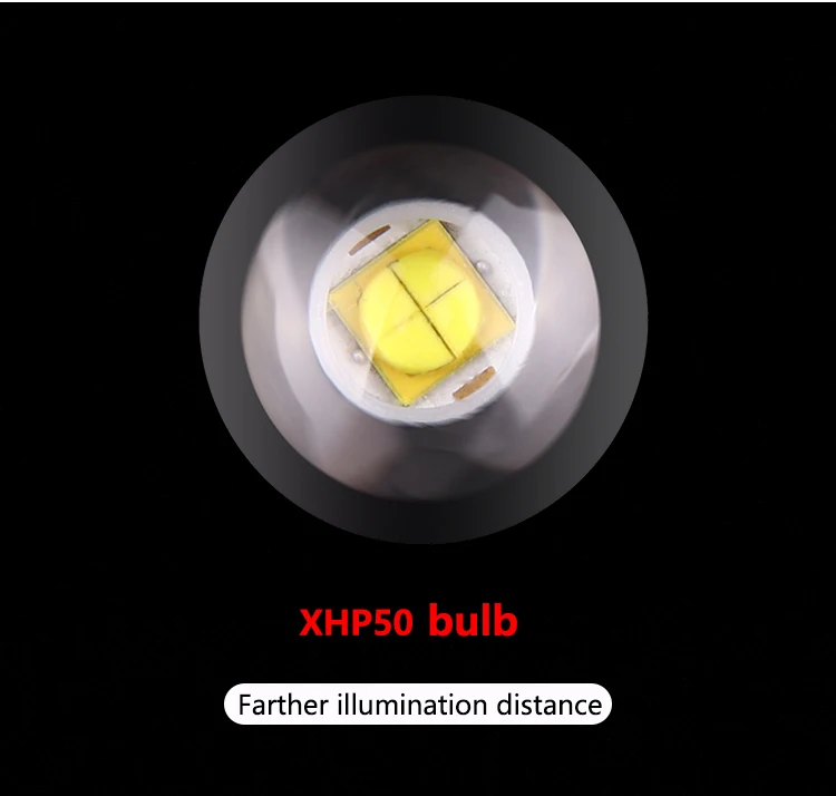 Dropshipping LED XHP50.2 Žibintuvėlis USB Įkrovimo Zoomable 30000LM super ryškių žibintų fakelas Kempingas galingas šviesos lempos