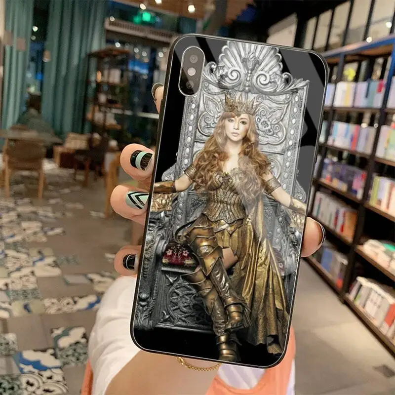 HUAGETOP Ayumi Hamasaki Telefono dėklas, Padengti Grūdinto Stiklo iPhone 11 Pro XR XS MAX 8 X 7 6S 6 Plus SE 2020 atveju