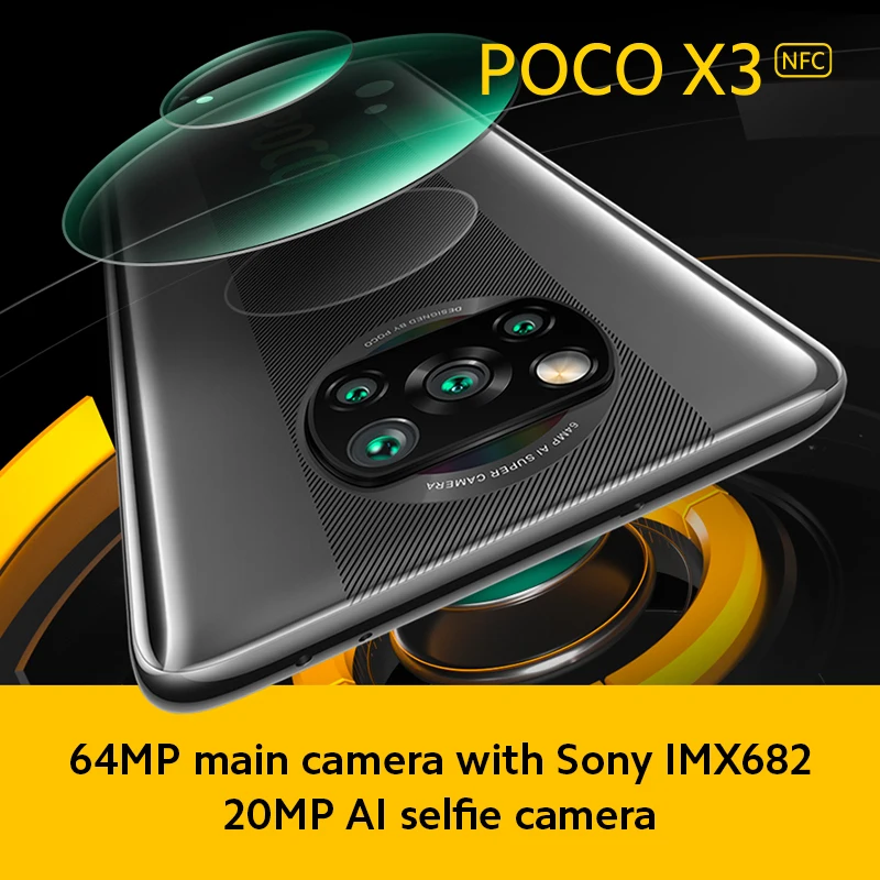 POCO X3 NFC 6GB RAM 128 GB ROM Išmanųjį telefoną 6.67