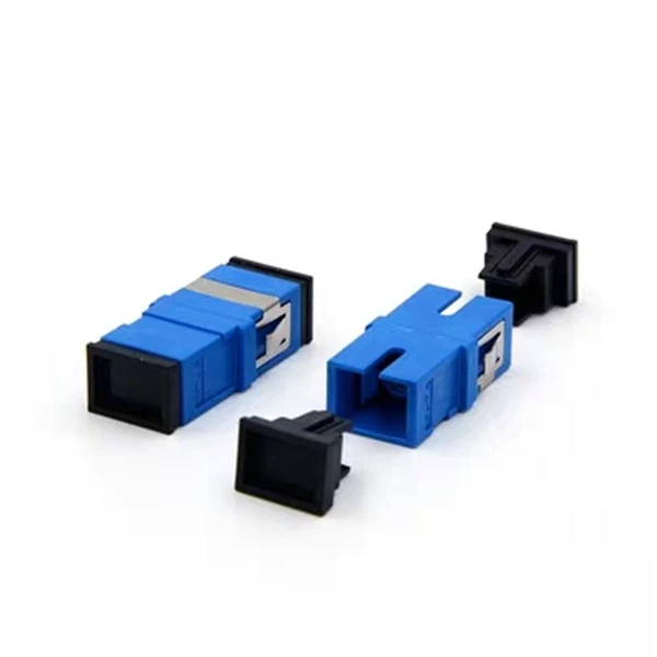50pcs SC UPC simplex adapteris optinio tinklo adapteris ne flanšas mėlyna ftth sankabos SM nemokamas pristatymas SC jungtis flangeless IL