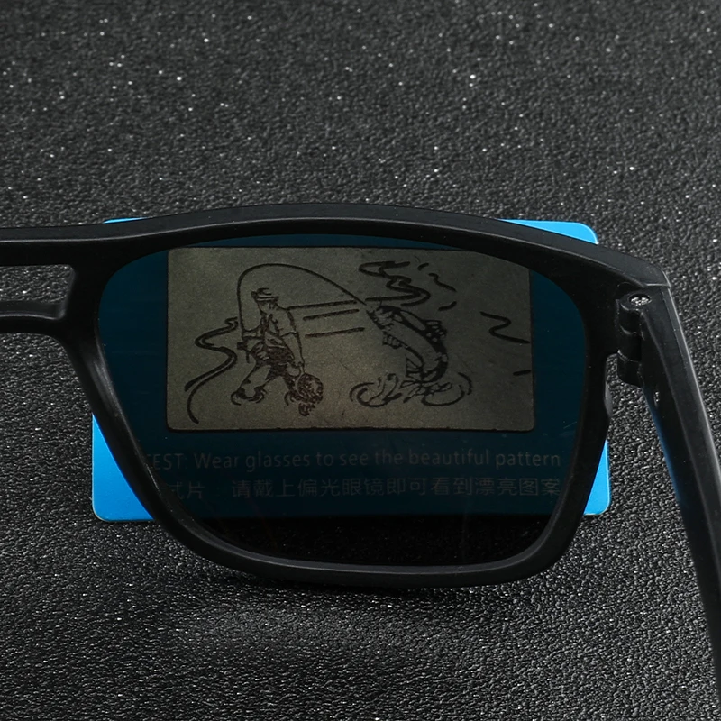 Stačiakampio Didelis Rėmo Akiniai nuo saulės Vyrams Poliarizuota UV400 Lens Vintage Mados Saulės Akiniai Vairavimo Vyrų Panele