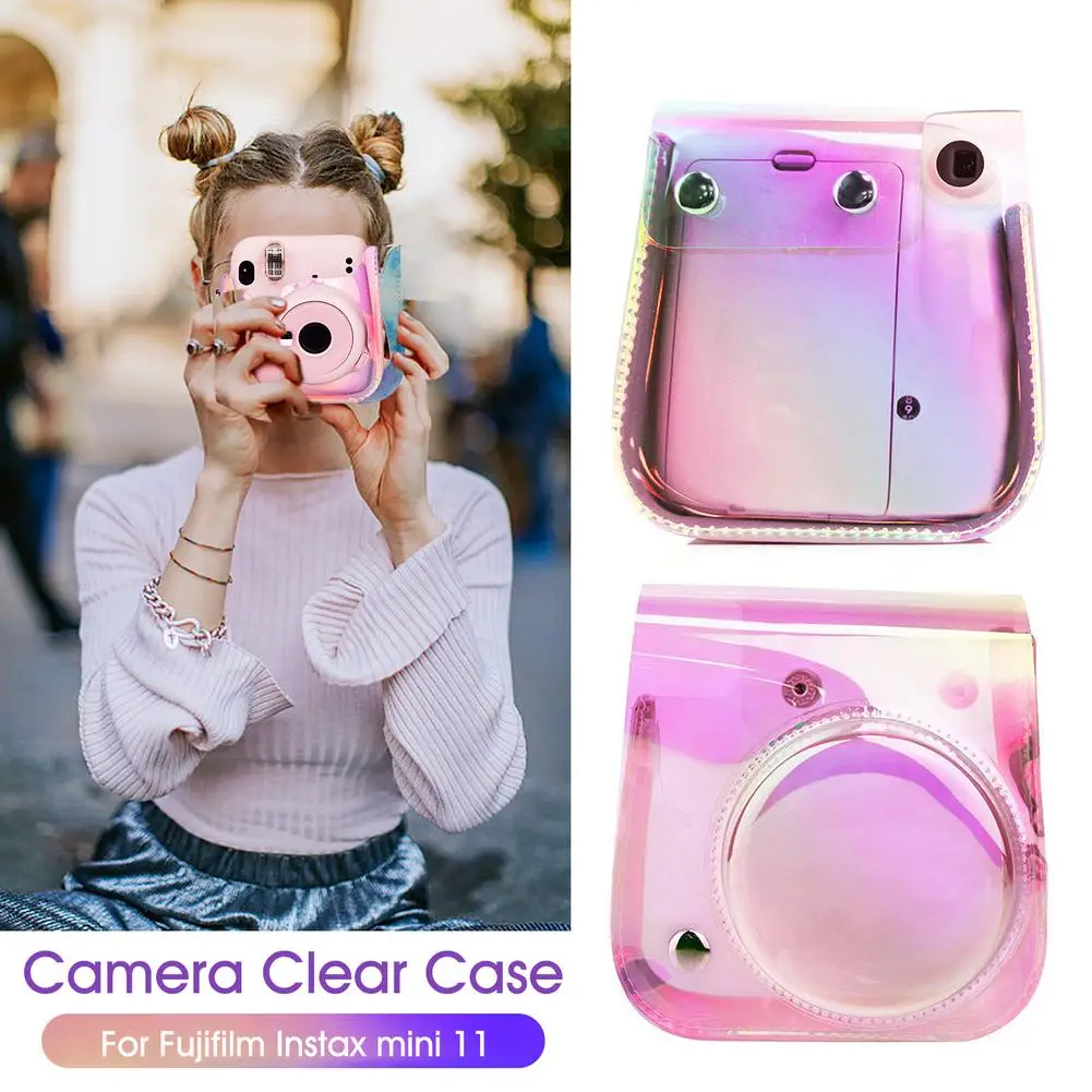 Nešiojamų Mielas Spausdinti PVC Kameros Apsaugos Atveju Maišelis Maišelis Su Pririšamuoju Diržu, Fujifilm Instax Mini 11 Fotoaparatas