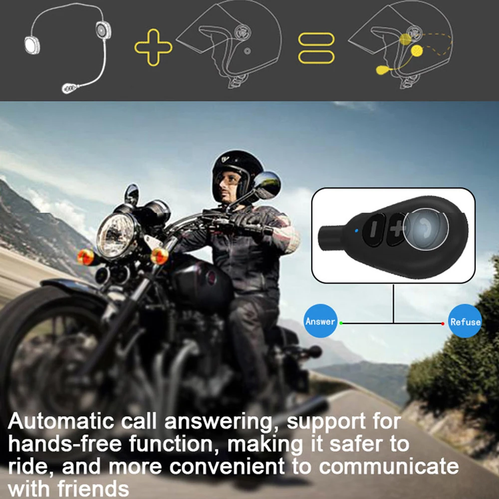 VR Robotas Moto Šalmas, Rankų įrangos Mikrofonas Motociklo Ausinės Bluetooth V5.0 laisvų Rankų įranga Stereo Ausines Motociklams žirgais