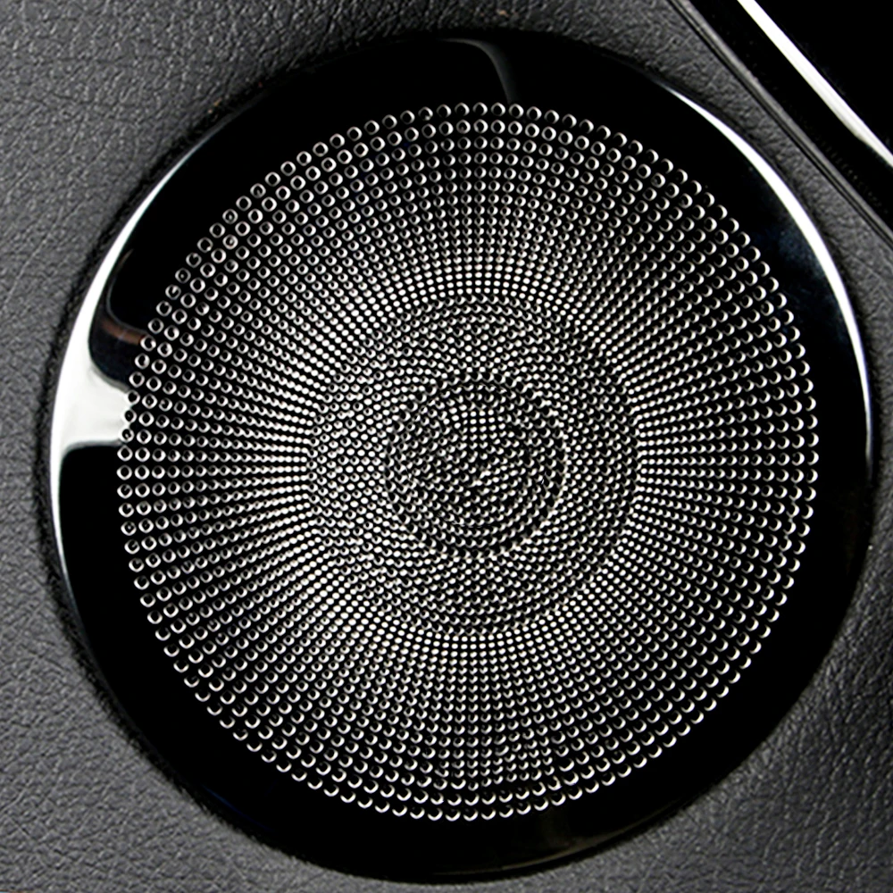 Automobilių durų vidutinio lygio garsiakalbis padengti apdaila BMW F20 F22 F23 F30 F34 F48 garso garsiakalbio ragų dangčio atveju nerūdijančio plieno atnaujinti