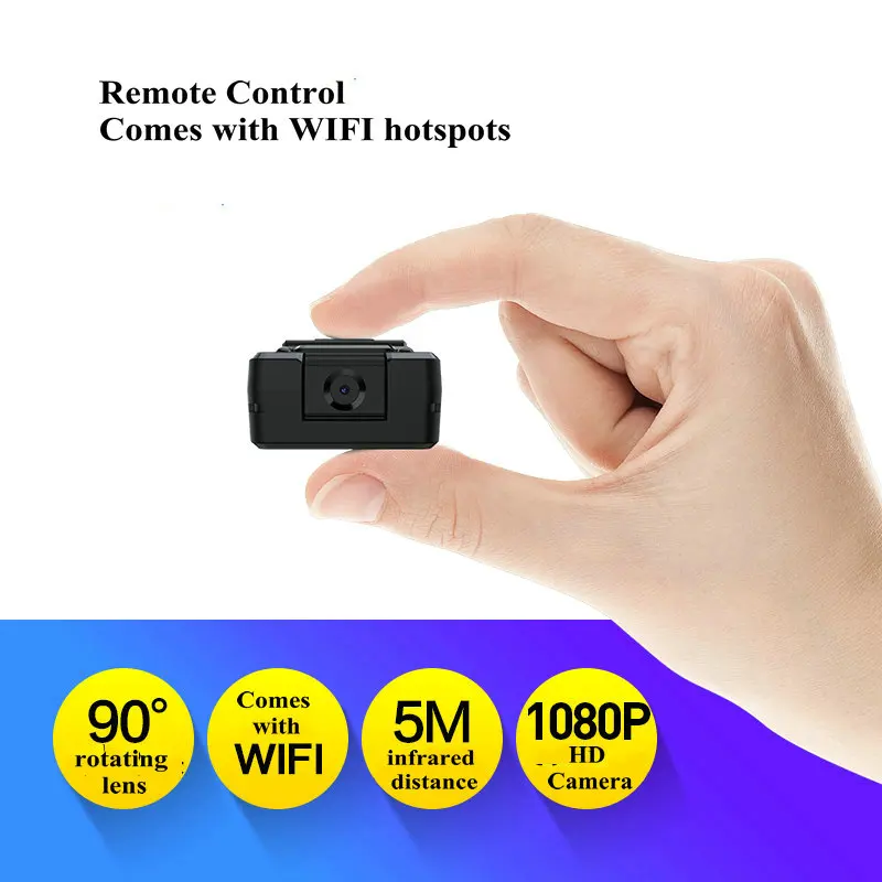 Mini WiFi Kamera HD 1080P Jutiklis Naktinis Matymas vaizdo Kameros Judesio DVR Mikro Kamera, Sporto DV Vaizdo Belaidžio Mažas Fotoaparatas Įrašo cam