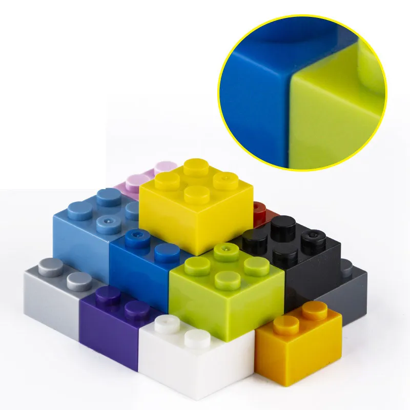 80pcs Blokai 2x2 Taškų Storio Duomenys Plytų Švietimo Kūrybos Dydžio Tilptų kurios Kitos Prekės Plastiko 