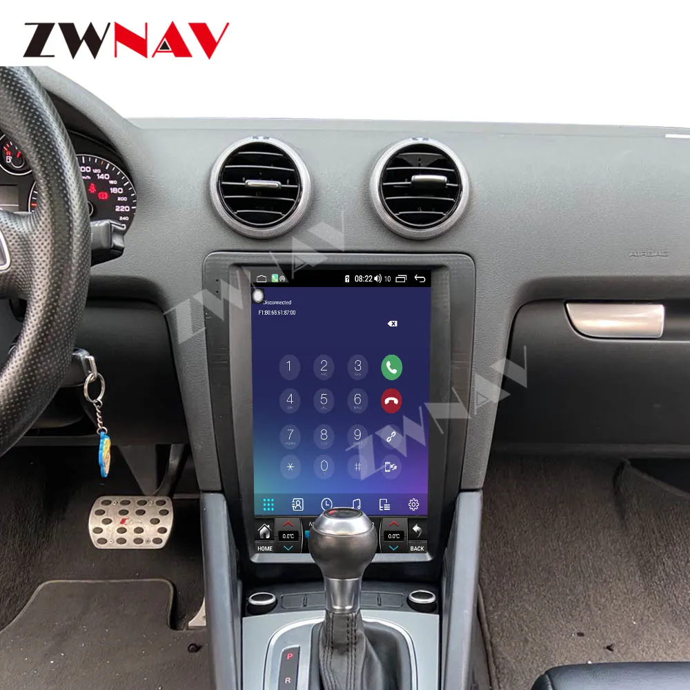 Tesla ekranas Android 10.0 Automobilio Multimedijos Grotuvo AUDI A3 2008 m. 2009 m. 2010 m. 2011 m. 2012 m GPS Navi 