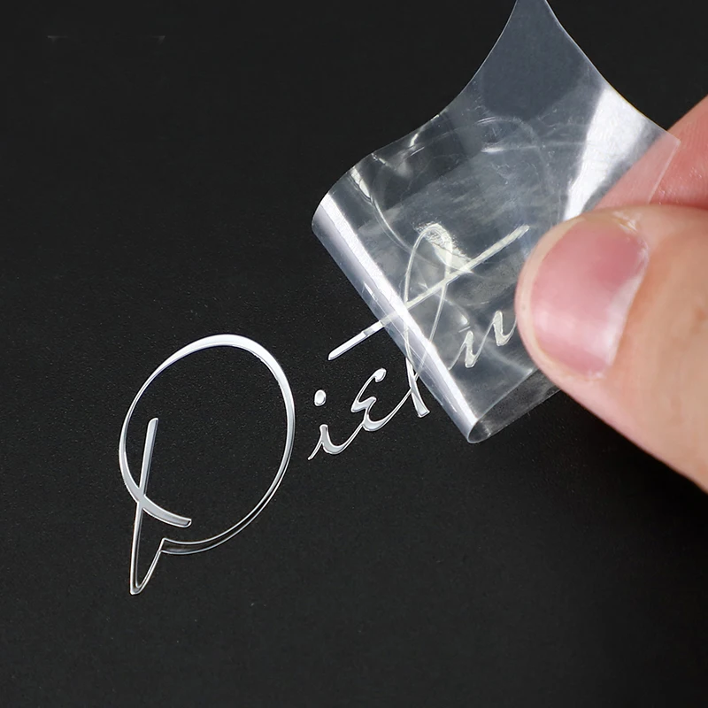 Individualizuotos dizainas metalo logotipas lipduko klijų metalo nickle perdavimo lipdukas etiketės su 3m klijai, apdaila, naudojant