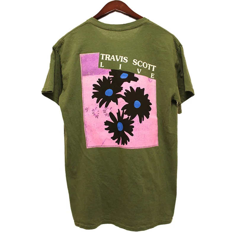 Scott Travis Astroworld Festivalis Paleisti Gėlių Tee marškinėliai Vyrams, Moterims, 1:1 Aukštos Kokybės Travis Scott marškinėliai