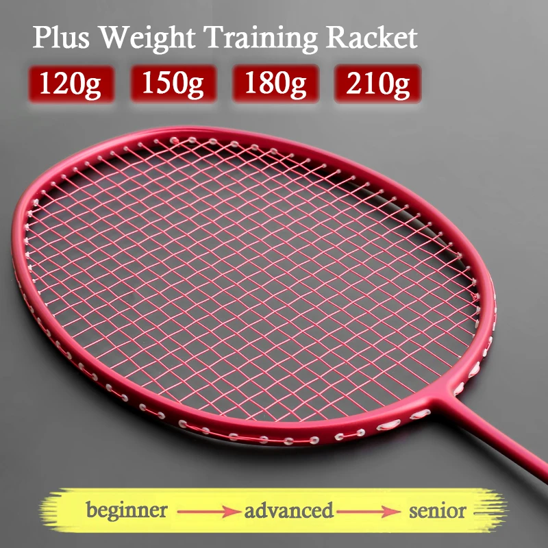 Professional Plus Svoris Lavinimo Badmintono raketės Anglies Pluošto 120g 150g 180g 210g Sunkiųjų Racktes Sporto Greitis Padel Raketės