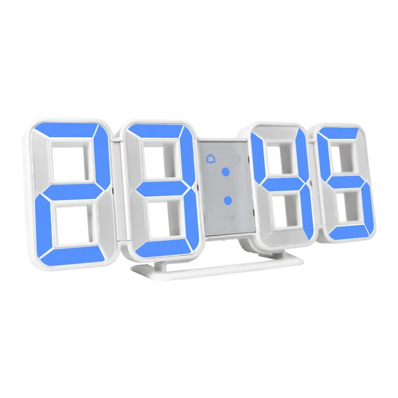 3D LED Didelių Laiko Kalendorius Temperatūra Stalas Stalo Morden Dizaino Skaitmeninis Žiūrėti, Auto Apšvietimo Namų Dekoro žadintuvai Sieninis Laikrodis