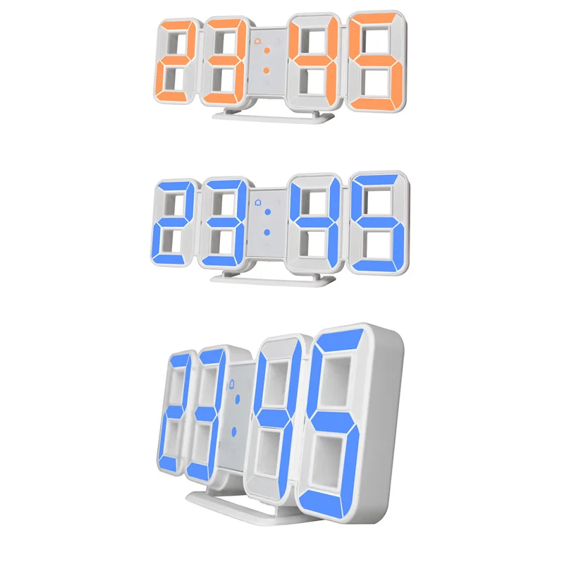 3D LED Didelių Laiko Kalendorius Temperatūra Stalas Stalo Morden Dizaino Skaitmeninis Žiūrėti, Auto Apšvietimo Namų Dekoro žadintuvai Sieninis Laikrodis