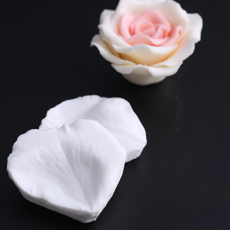 Gėlių Pro Rose Žiedlapis Tekstūros Pelėsių Silikono Formos Minkštas Tortas Dekoravimo Priemonė Gumpaste Sugarcraft Šokolado Formos Bakeware