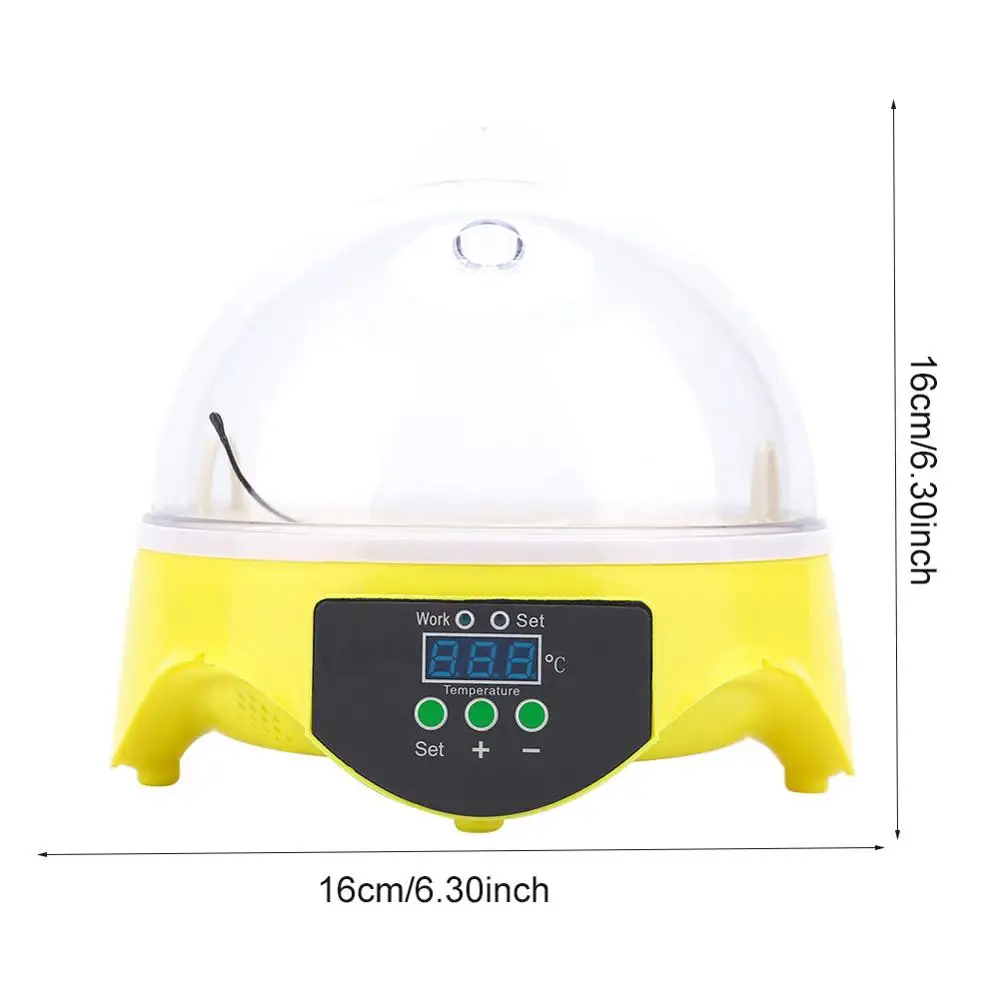7Eggs HHD Mini Kiaušinių Inkubatorius Automatinė Paukštienos, Vištienos, Antis, Paukštis, Karvelis Skaitmeninis Temperatūros Perykla Kiaušinių Inkubatorius 110V/220V