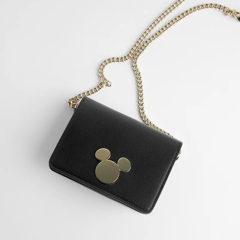 Disney Mickey mouse Moterų maišas mielas minnie krepšys petį krepšys mados patikrinti ponios grandinės maišelį animacinių filmų rankinės