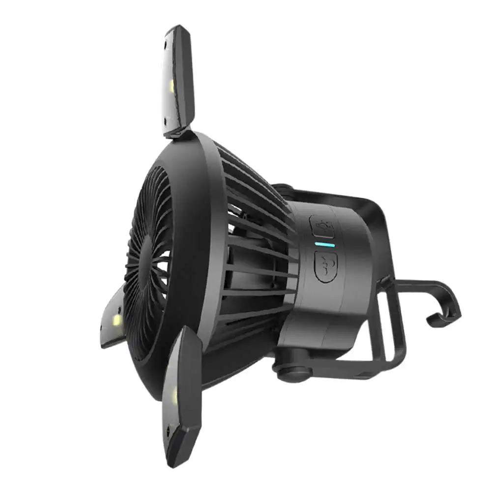 Kempingas, Žygiai, Lauko 2 In 1 USB Įkrovimo Žvejybos LED Palapinė Ventiliatorius Nešiojamų Pagalbos Kabinti ABS Daugiafunkcinis Saulės energija Varomas