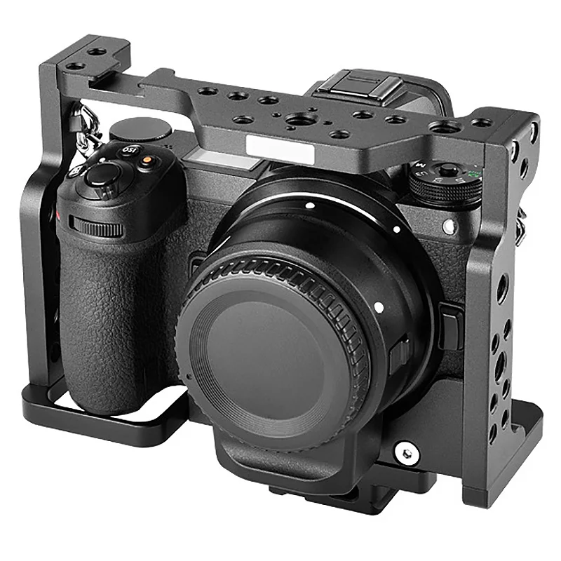 Fotografija Laikiklis DSLR Fotoaparatas Triušio Narve Nikon Z6 Z7 Serijos Aliuminio Lydinio Izoliatoriuje Laikomo Stabilizatorius Juoda