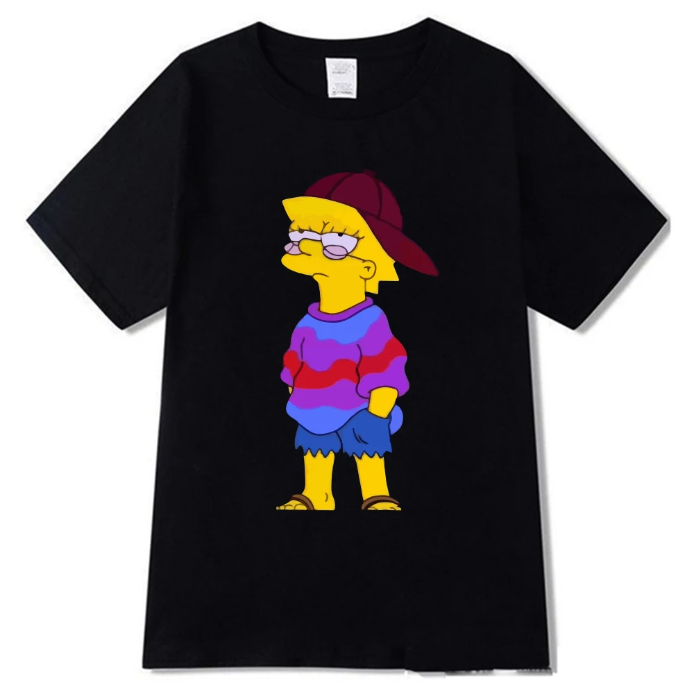 Simpsonai Bart Simpson Vasaros T-shirt Juokinga, Hip-Hop, T-marškinėliai Vyras