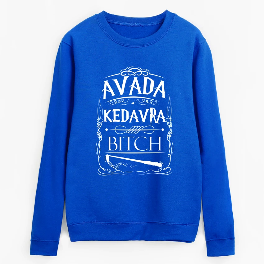 Hip-hop lady atsitiktinis o-kaklo hoodies Avada Kedavra Kalė palaidinukė 2019 m. rudenį hipster vilnos megztinių moterims sportiniai kostiumai dropship