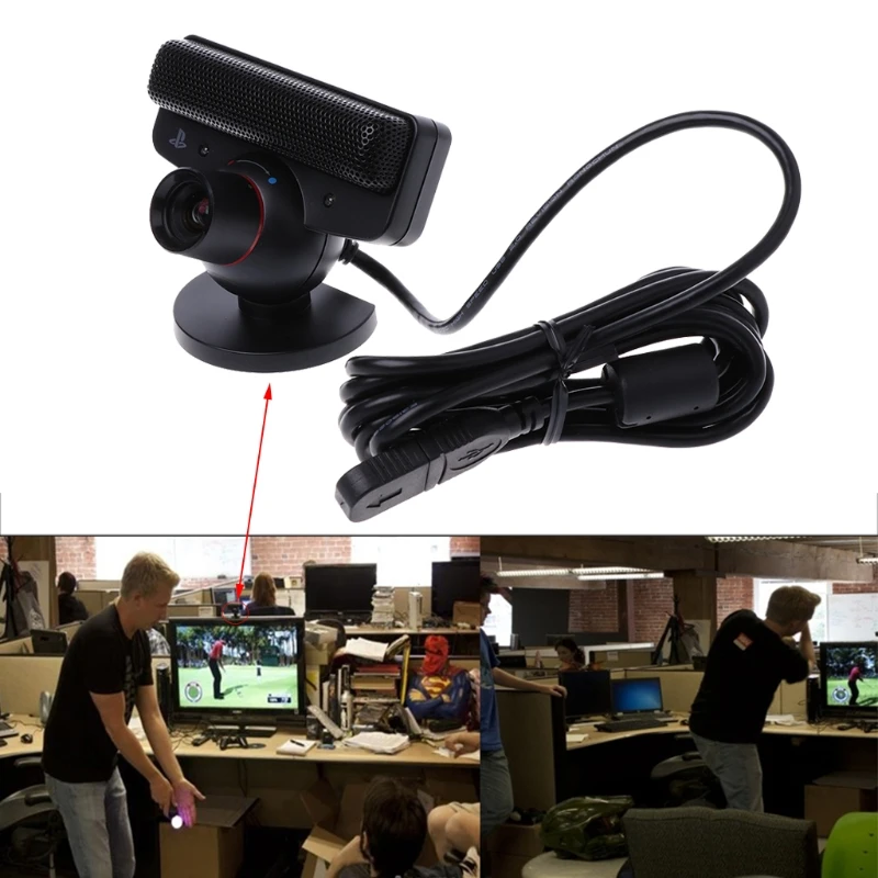 2020 USB 2.0 Akių Judesio Jutiklis Kamera Su 4 Mikrofonas Sony Playstation 3 PS3 Žaidimo Sistemos, automatinio Fokusavimo Kamera, Kamera