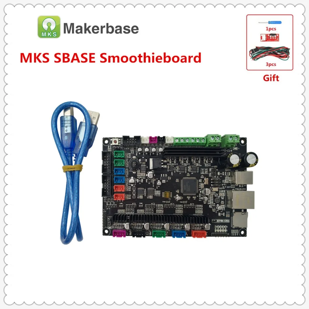 3D spausdintuvas atsarginių valdiklio plokštė MKS SBASE V1.3 RANKOS 32-bitų Cortex už Smoothieware integriniai Mikrovaldiklių atviro kodo