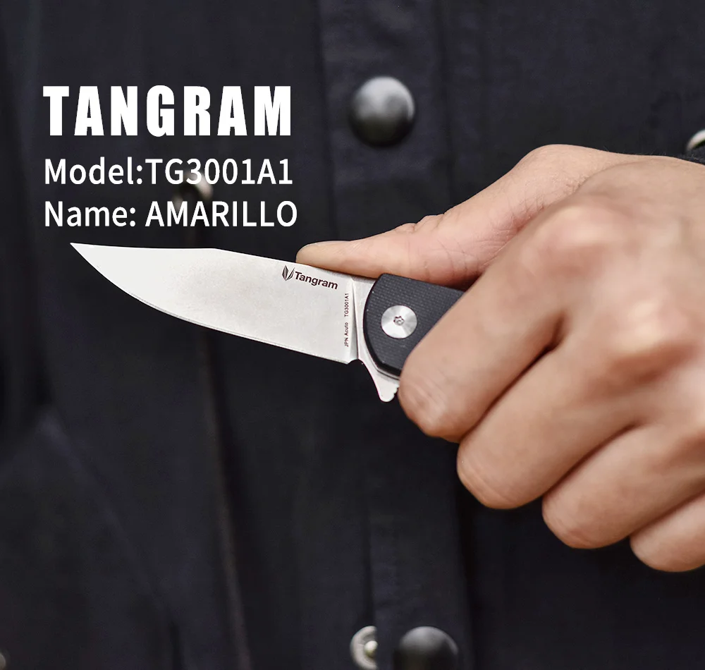 TANGRAM Taktinis peiliukas Sudedamas Medžioklės Peilis TG3001A1 EDC Mini 
