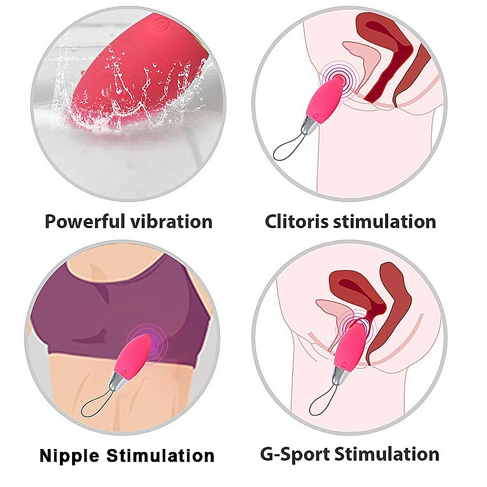 Nešiojamų Belaidžio Šuolis Kiaušinių Makšties Trauktis Masažo Kamuolys Vibratorius Moterims Klitorio Stimuliatorius G - Spot Vibruojantis Kiaušinis Dildo Moteris