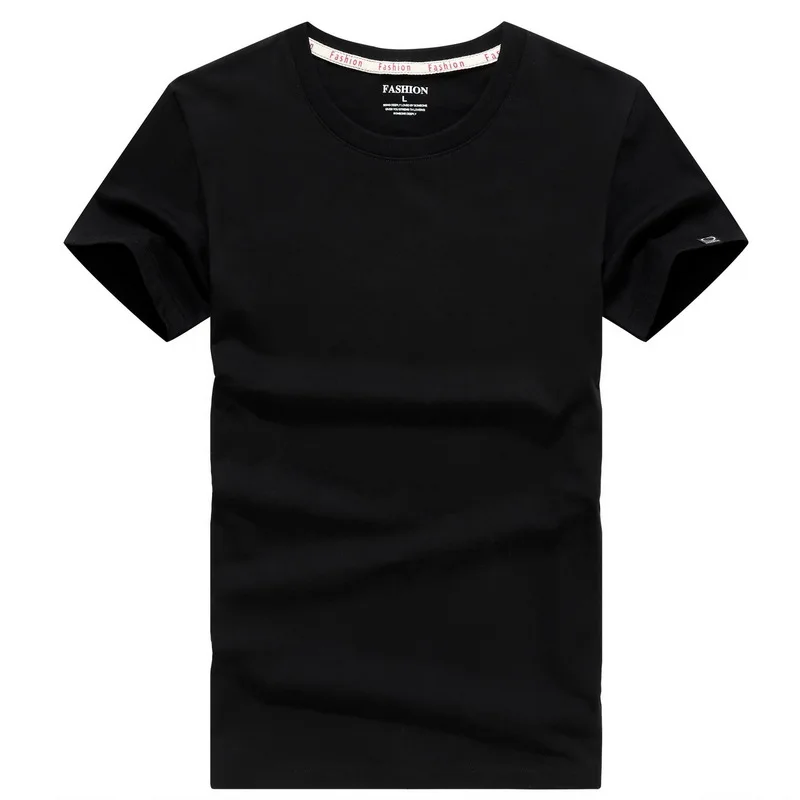 2021 vasaros nauji aukštos kokybės vyriški marškinėliai atsitiktinis mados vientisos spalvos trumpas rankovėmis apvalios kaklo medvilnės marškinėliai