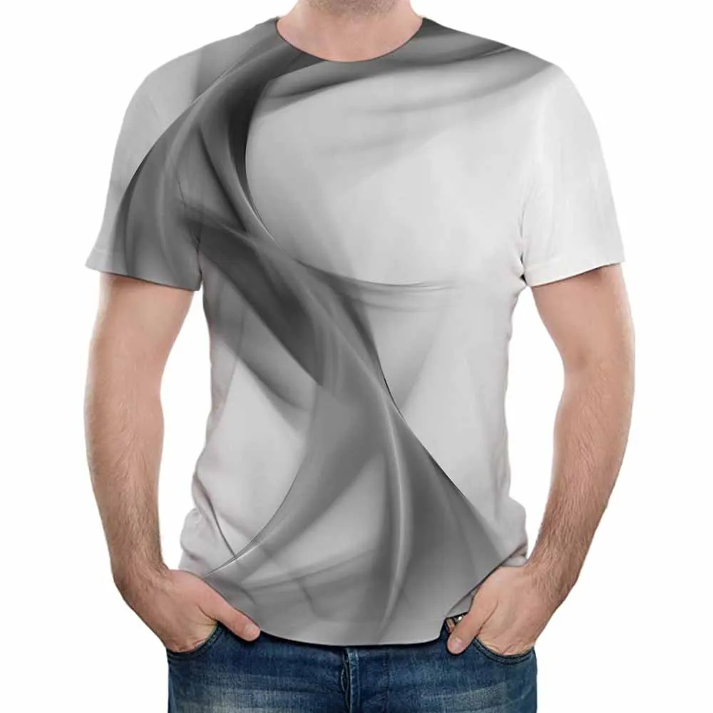 UNEY Stripe Marškinėliai Psichodelinio Spausdinti MUS Dydis T Shirt Grafikos Marškinėlius Vyrus/Moteris, trumpomis Rankovėmis Apvalios kaklo Viršūnes La Tees