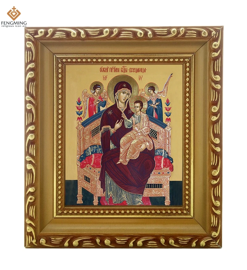 Foto rėmelis Stačiatikių Bažnyčios lcon Dievo Motinos ikona Vsetsaritsa medienos amatų Krikščionių Krikšto dovaną religinių punktas namų puošybai