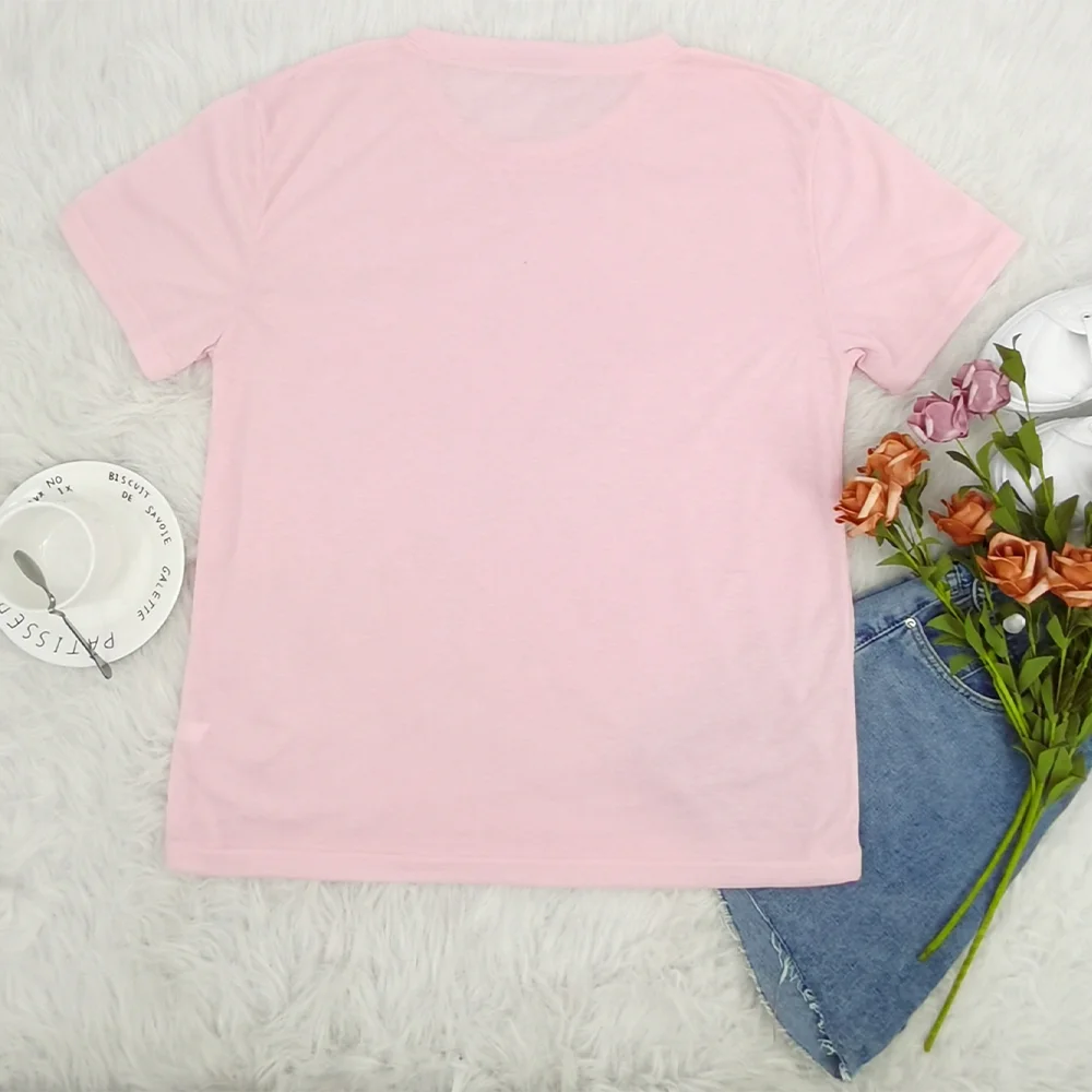 Šoninė Kovotojas Atsitiktinis Rožinė Laiškas Spausdinti Moterų Marškinėliai Moteris 5xl Grafinis Tees Moterų Streetwear trumpomis Rankovėmis Viršūnes Girl 2020 m.