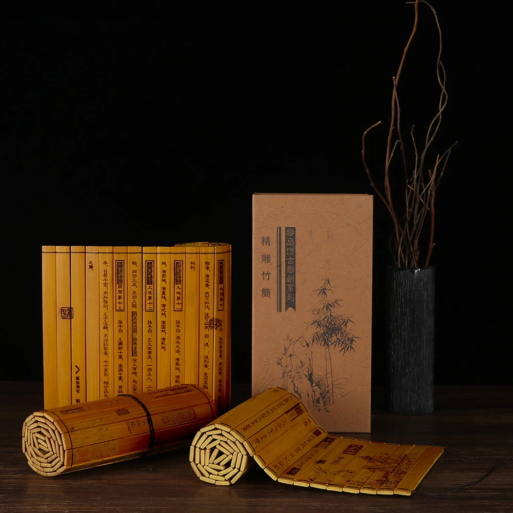 Senovinių namų dekoro Knygoje Kinų Kultūros Klasikinio Pažymėkite Slydimo Bambuko Medinės Lapeliai Billingual Knyga, Karo Meno Istorijos Knygos