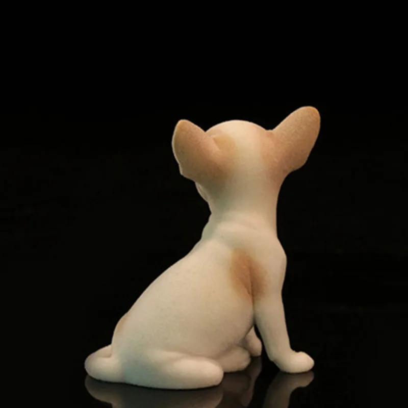 Mr. Z Dervos PVC Miniatiūriniai Gyvūnų Modelio Mielas Čihuahua Šuniuką Šunų Modelis Žaislas tinka Veiksmų Skaičius, Žaislai, Aksesuarai