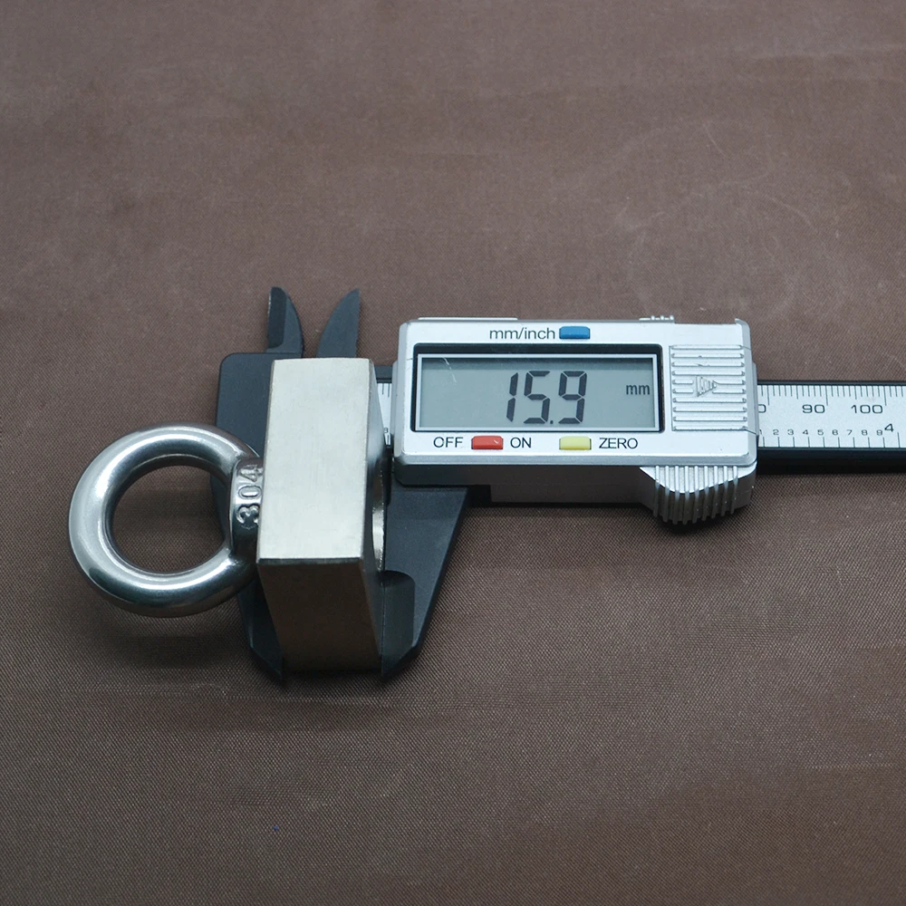 Retųjų Žemių bloko skylę magnetas 40mm x 40mm x 20mm Neodimio Magnetai 40mm*40mm*20mm (tolerancijos 4mm)
