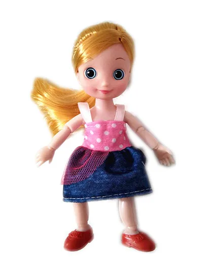 Mielas 16cm Mini Lėlės Mergaitėms Ilgus Plaukus Moteriška Figūra Kūno Drabužius 13 Kilnojamojo Sujungta 1/8 Lėlės Žaislas Dovanos