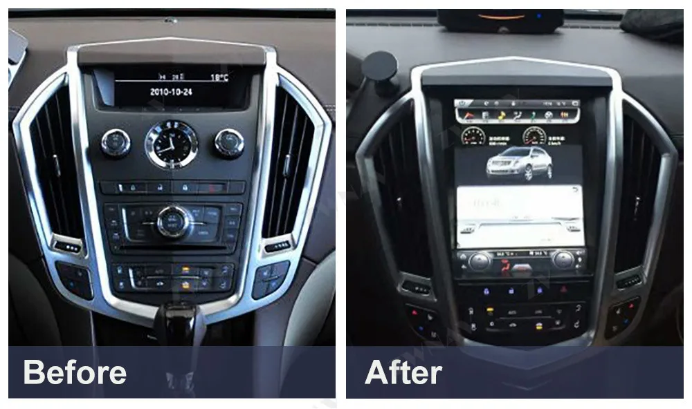 Verticl Tesla ekranas Android 9.0 Automobilio multimedijos grotuvo Cadillac SRX 2009-2012 automobiliu GPS Navi 