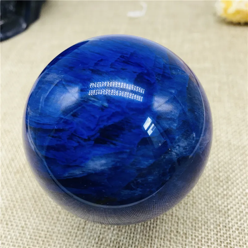 60mm natūralus kvarco kristalų mėlyna lydymosi krištolo rutulį rankdarbių kambarį apdaila