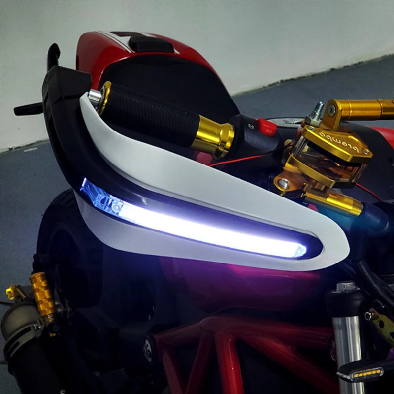 Universalus Motociklas Rankų Apsauga LED Handguards Už suzuki gsxr 1000 k9 gn 250 katana 600 sj410 gsf 600 bandit gsxs 1000