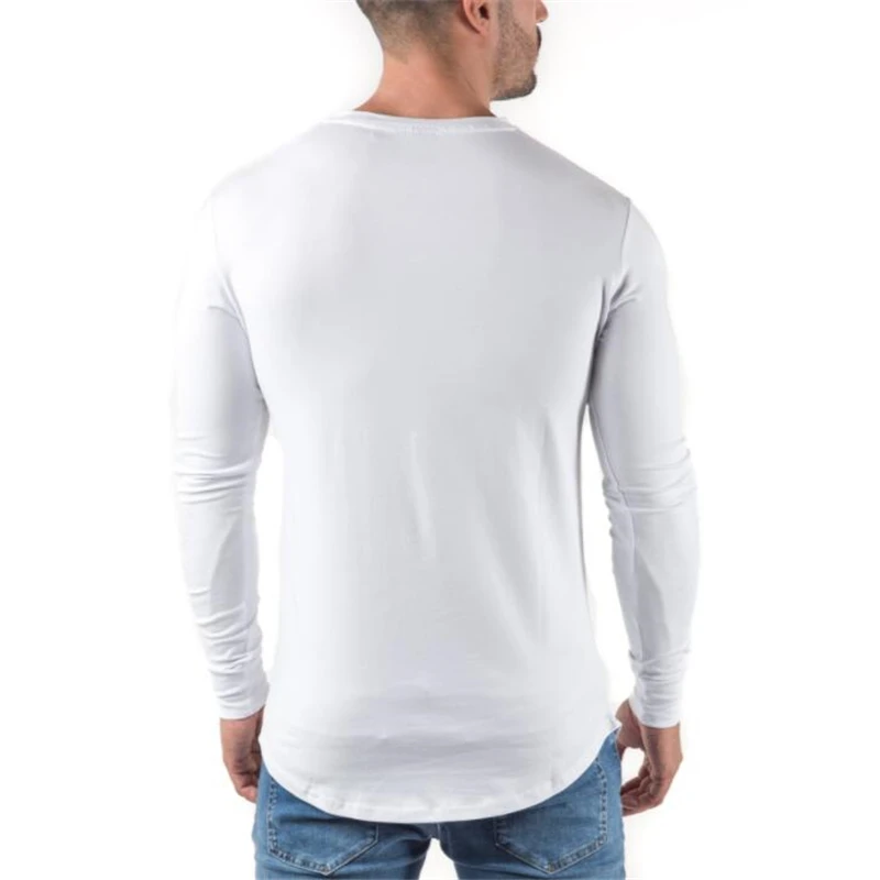 Naujas Mados 2020 M. Rudens Sporto, T-marškinėliai Vyrams, ilgomis Rankovėmis Fitneso Slim T shirt Mens kieta Sporto drabužių Kultūrizmo T-shirt Tees