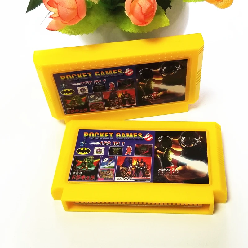 Klasikinis nostalgija 150 1 žaidimas kortelę už 8 bitų video žaidimo konsolės Kokybės Mėlyna plokštė 60 pin žaidimas kasetė